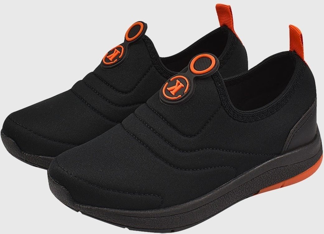 Imagem principal Infantil - Tênis Meia Calce Facil com Laranja tep Kidstep preto Kidstep preto