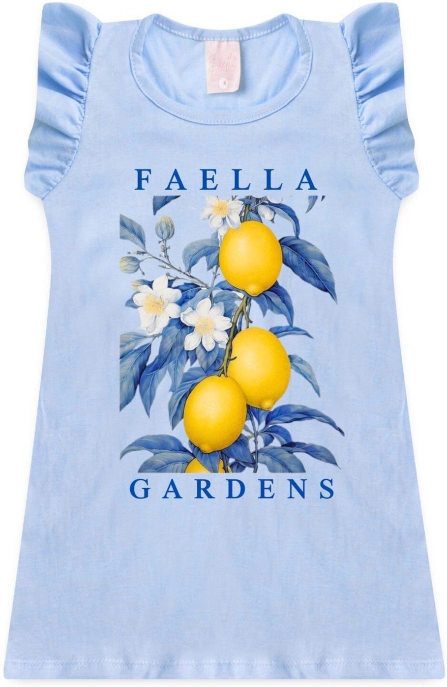 Imagem principal Infantil - Vestido Verão Feminino Gardens Mega - Azul Mega Kids unico azul Mega Kids unico azul