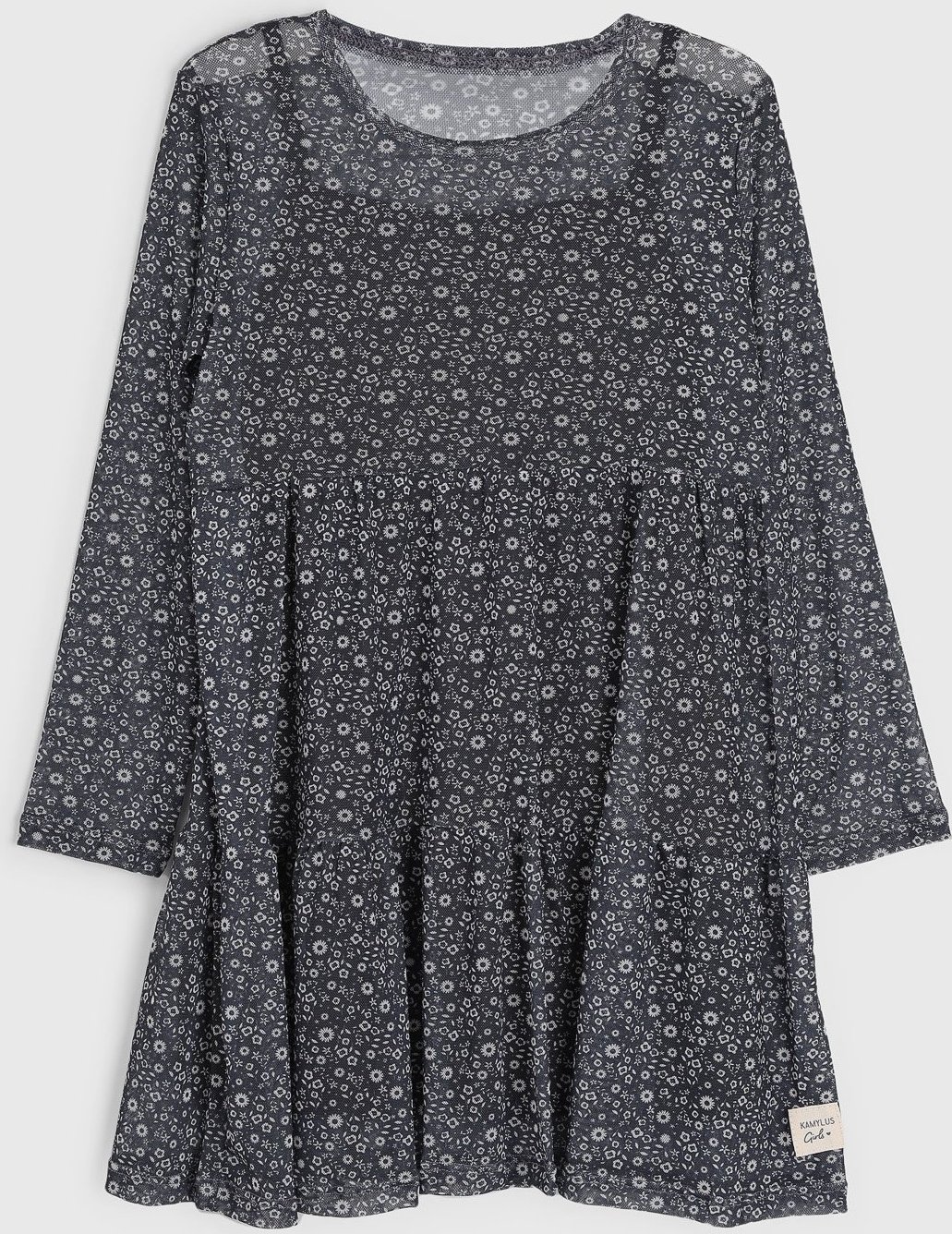 Infantil - Vestido Kamylus Manga Longa Floral