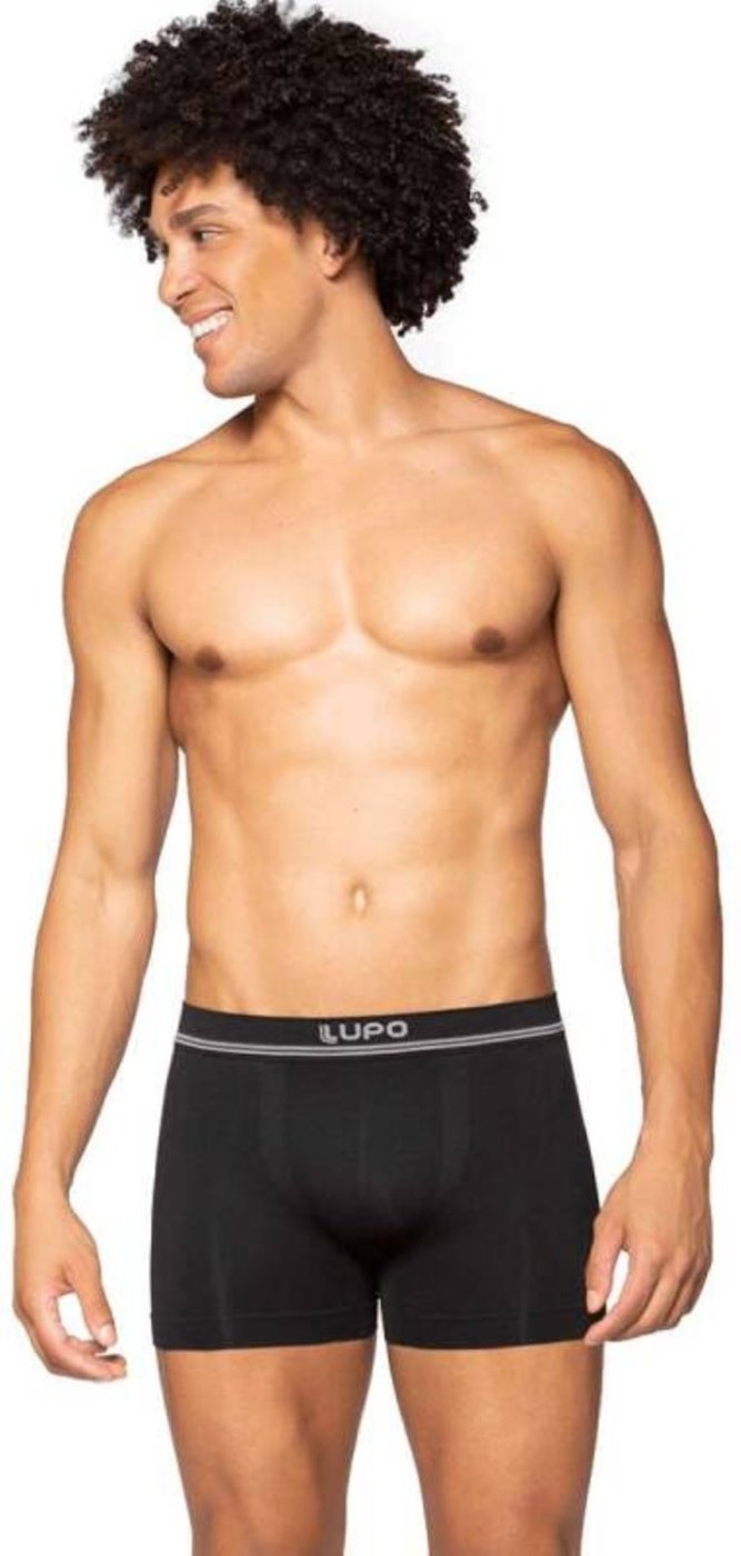 Imagem principal Cueca Lupo Boxer Microfibra Sem Costura - Masculina azul Lupo azul