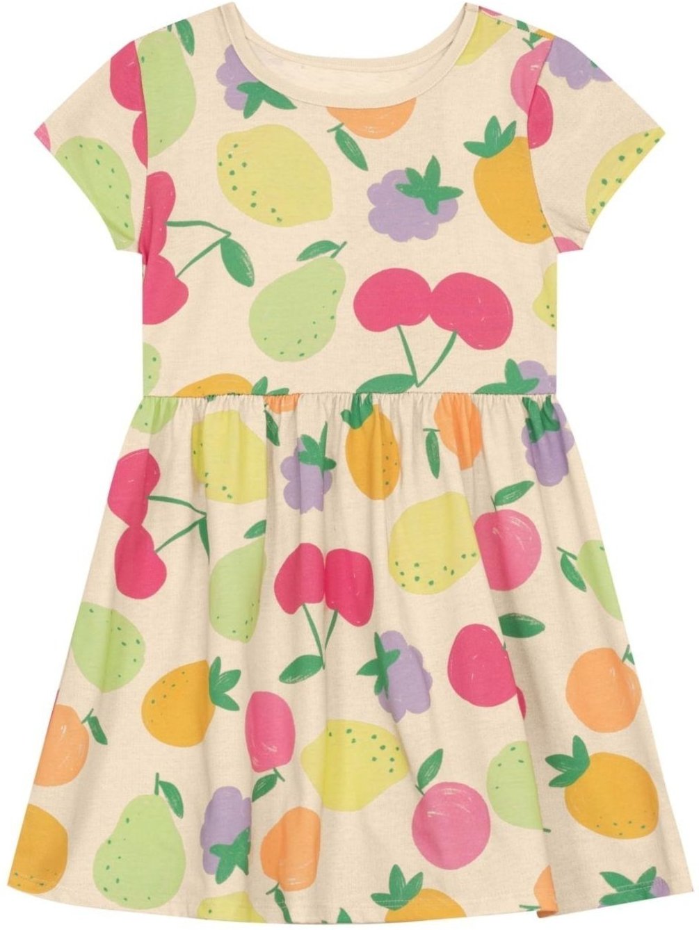 Imagem principal Infantil - Vestido menina frutinhas Brandili -Natural nude natural Brandili nude natural
