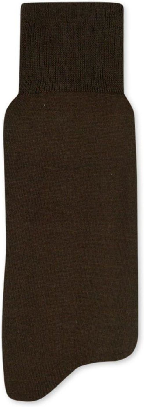 Imagem principal Meia Social Cano Longo Mash Masculina Lisa Algodão Punho marrom MASH marrom