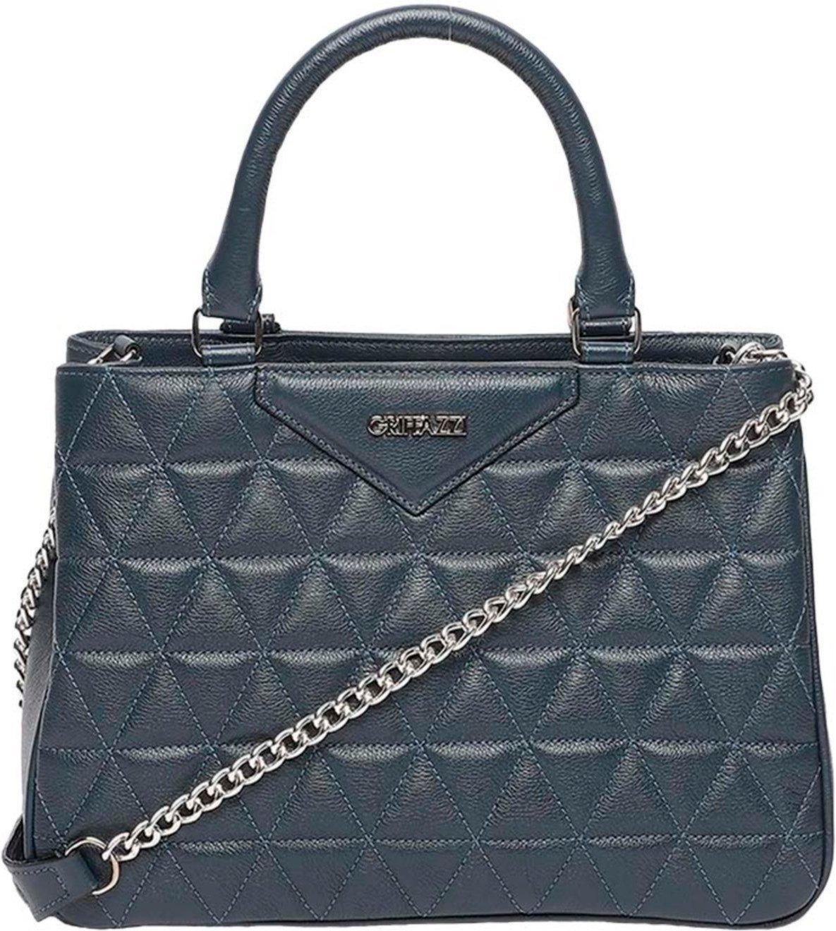 Imagem principal Bolsa Estruturada de Couro Griffazzi Marinho multicolorido Griffazzi multicolorido