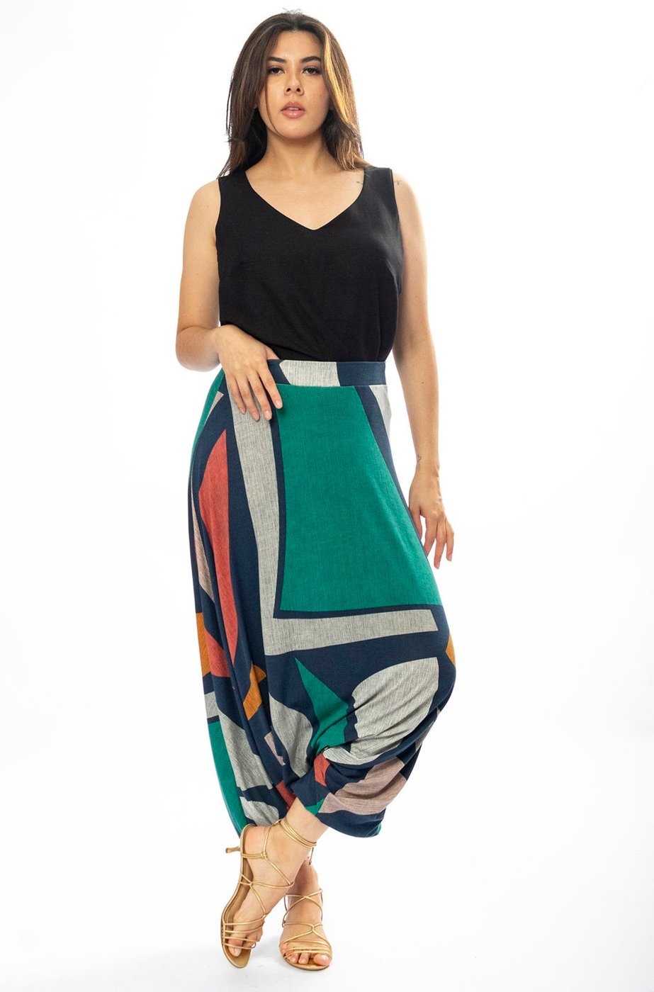 Calça Saruel Amazonia Vital Malha Geometrias do Tempo