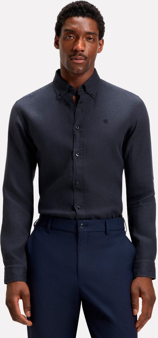 Imagem principal Camisa Hugo Boss Masculina Slim H-ROAN-BD-E-C1-253 azul marinho azul marinho