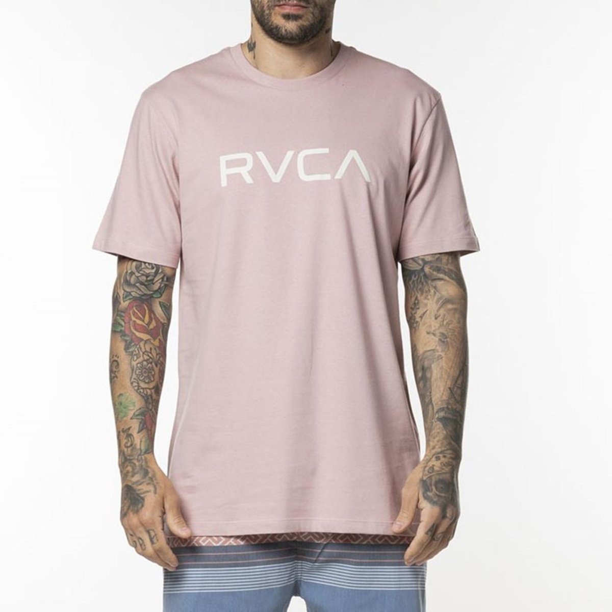 Imagem principal Camiseta RVCA Big RVCA Colors WT24 Masculina Claro rosa RVCA rosa