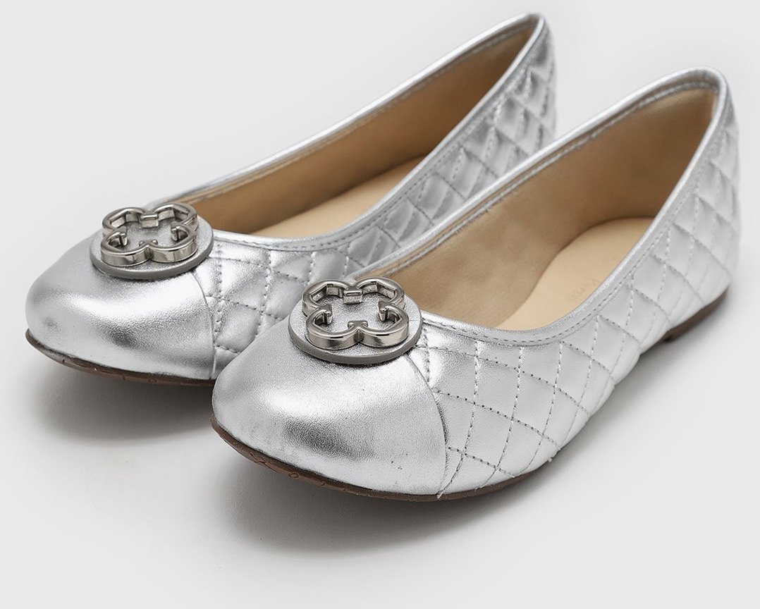 Imagem principal Infantil - Sapatilha Capodarte Piccoli Matelassê prata Capodarte prata