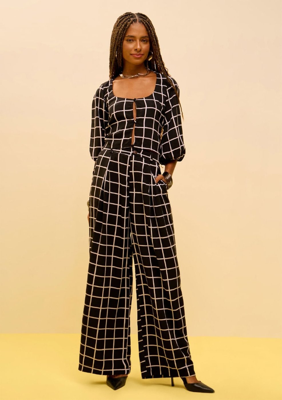 Calça Zinco Reta Alta