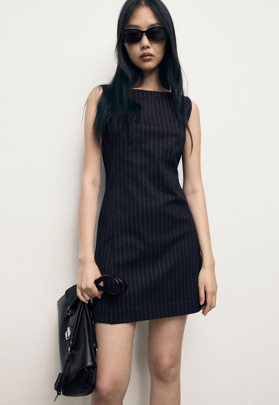 Vestido Feminino Mango Brad Risca de Giz