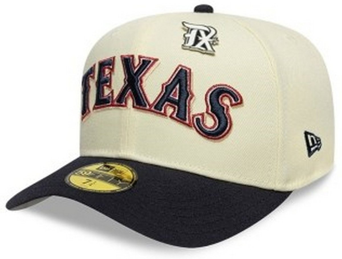 Boné New Era 59FIFTY Texas Rangers MLB Off White