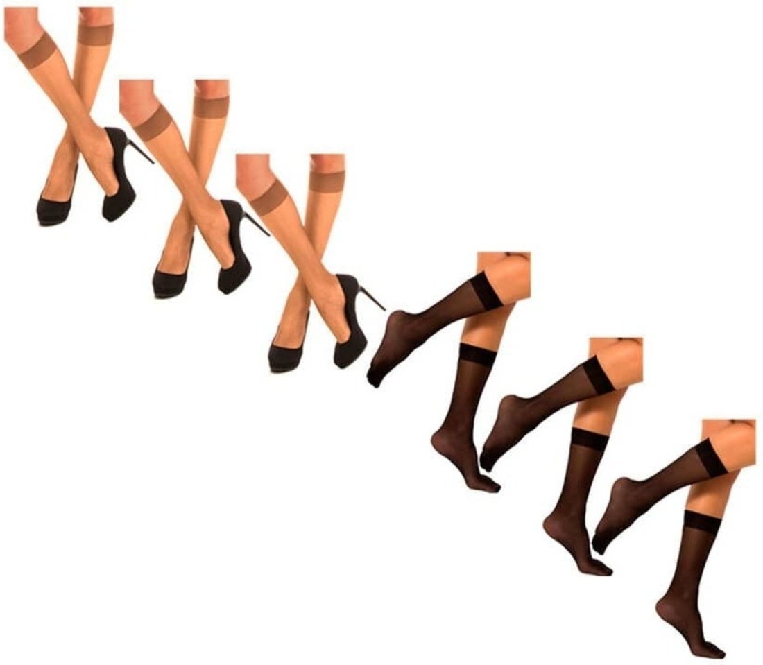 Kit com 6 Meias 3/4 Fio 20 Trifil 6106