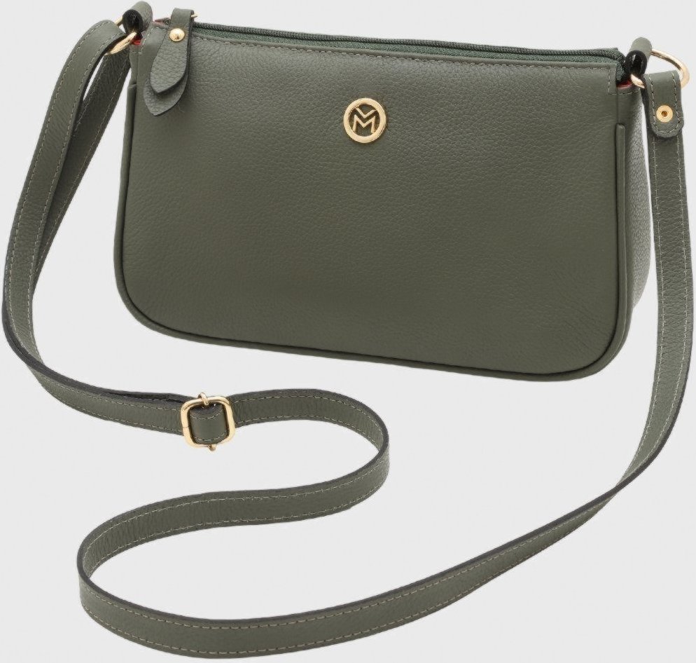 Imagem principal Bolsa Transversal Couro Mariart 2030 Army verde militar Mariart verde militar