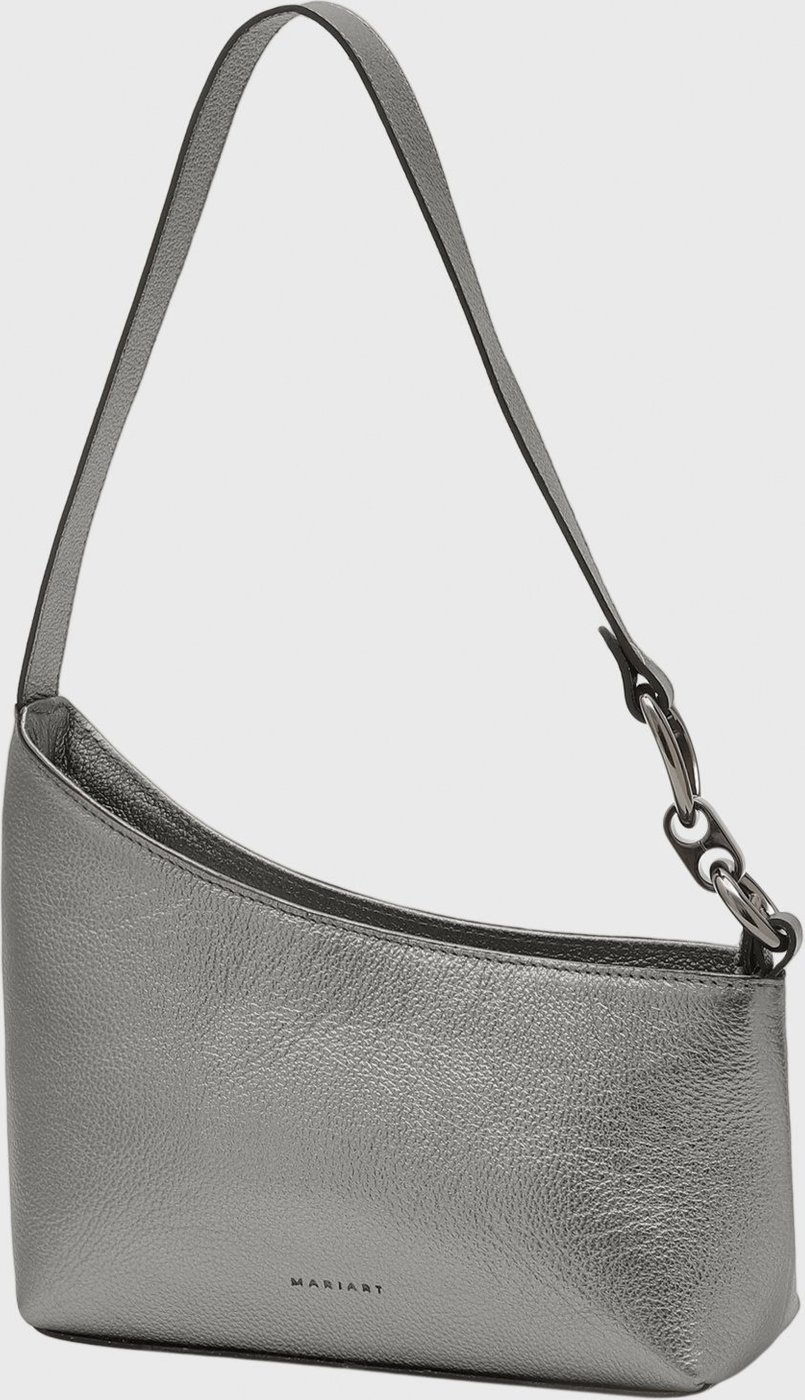 Bolsa Shoulder Couro Mariart Lírio Onix