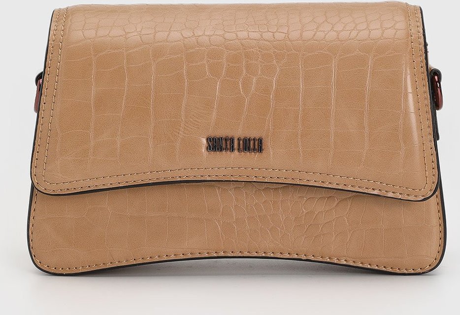 Bolsa Feminina Santa Lolla Alça Ajustável Croco