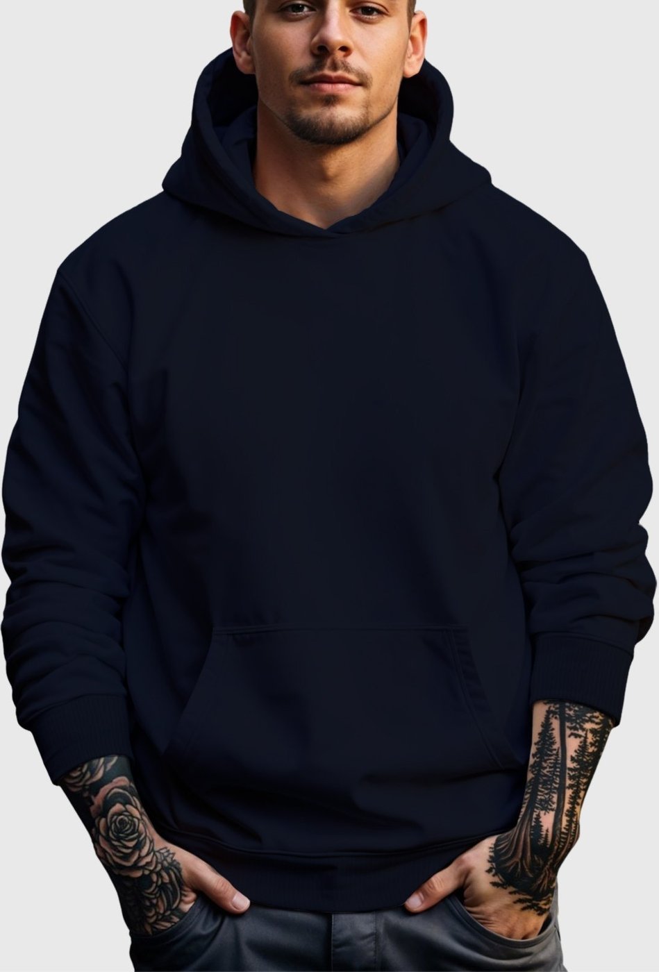 Imagem principal Moletom Canguru Masculino Flanelado Com Capuz Marinho Benellys azul marinho Benellys azul marinho