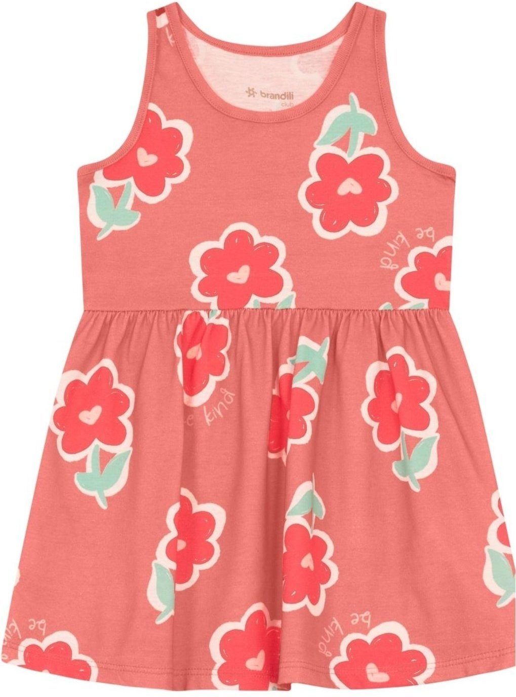 Imagem principal Infantil - Vestido menina de flores Brandili rosa