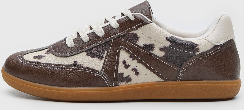 Tênis Feminino Vizzano Animal Print Marrom e Off-White