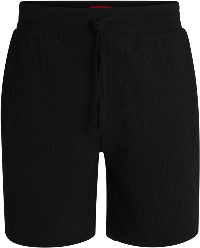 Imagem principal Shorts De Pijama Estruturados Em Waffle Com Logo Bordado preto preto