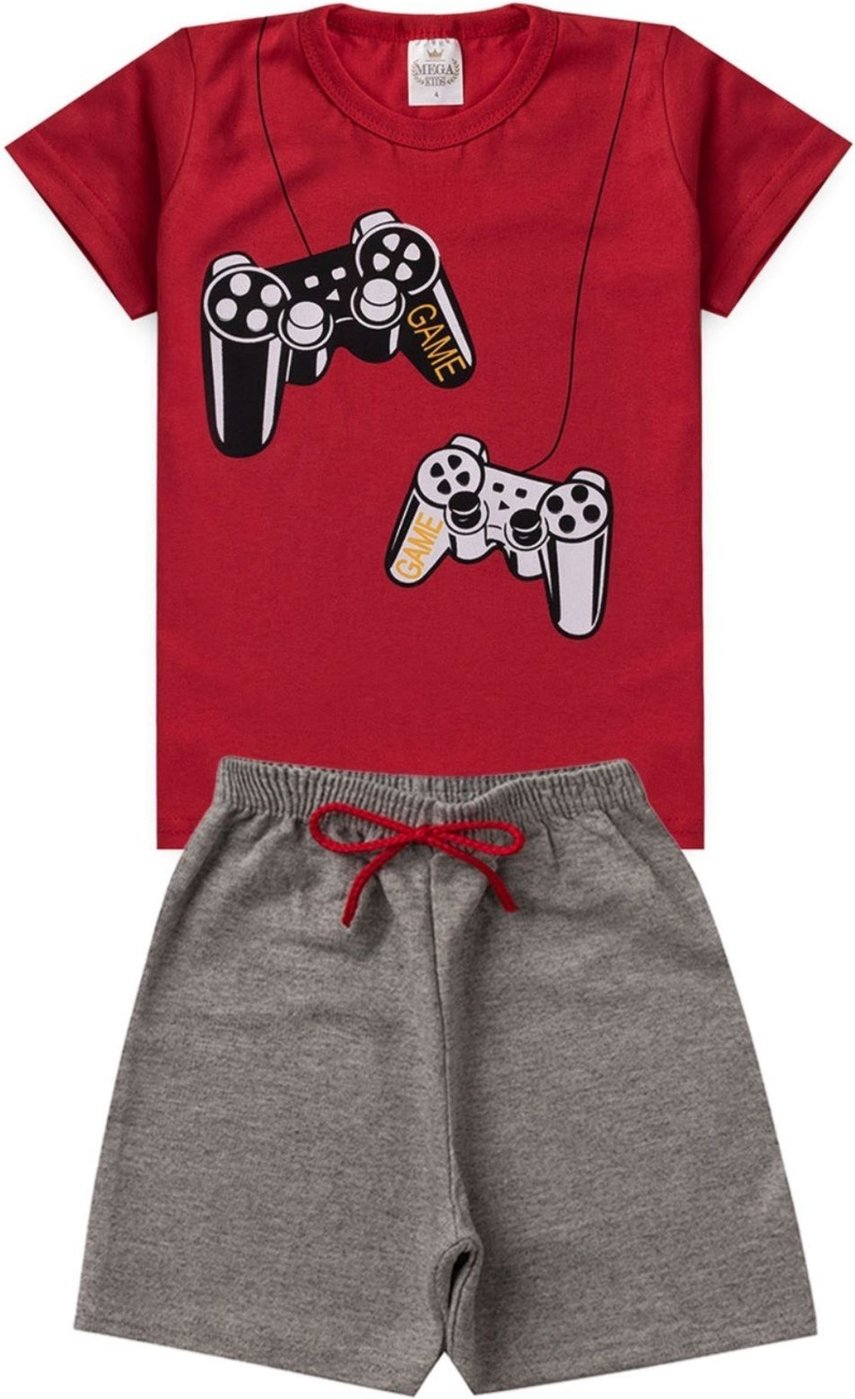 Imagem principal Infantil - Conjunto Verão Masculino Controle - Vermelho Mega Kids unico Mega Kids unico