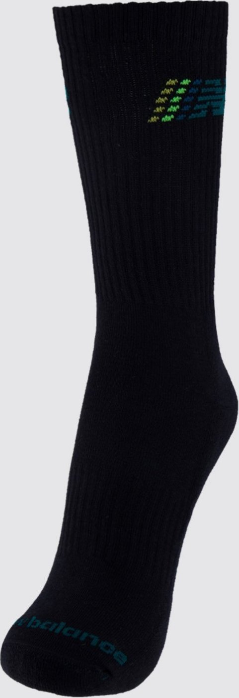 Imagem principal Meia New Balance Cano Alto Graphic Preto e Verde preto verde New Balance preto verde