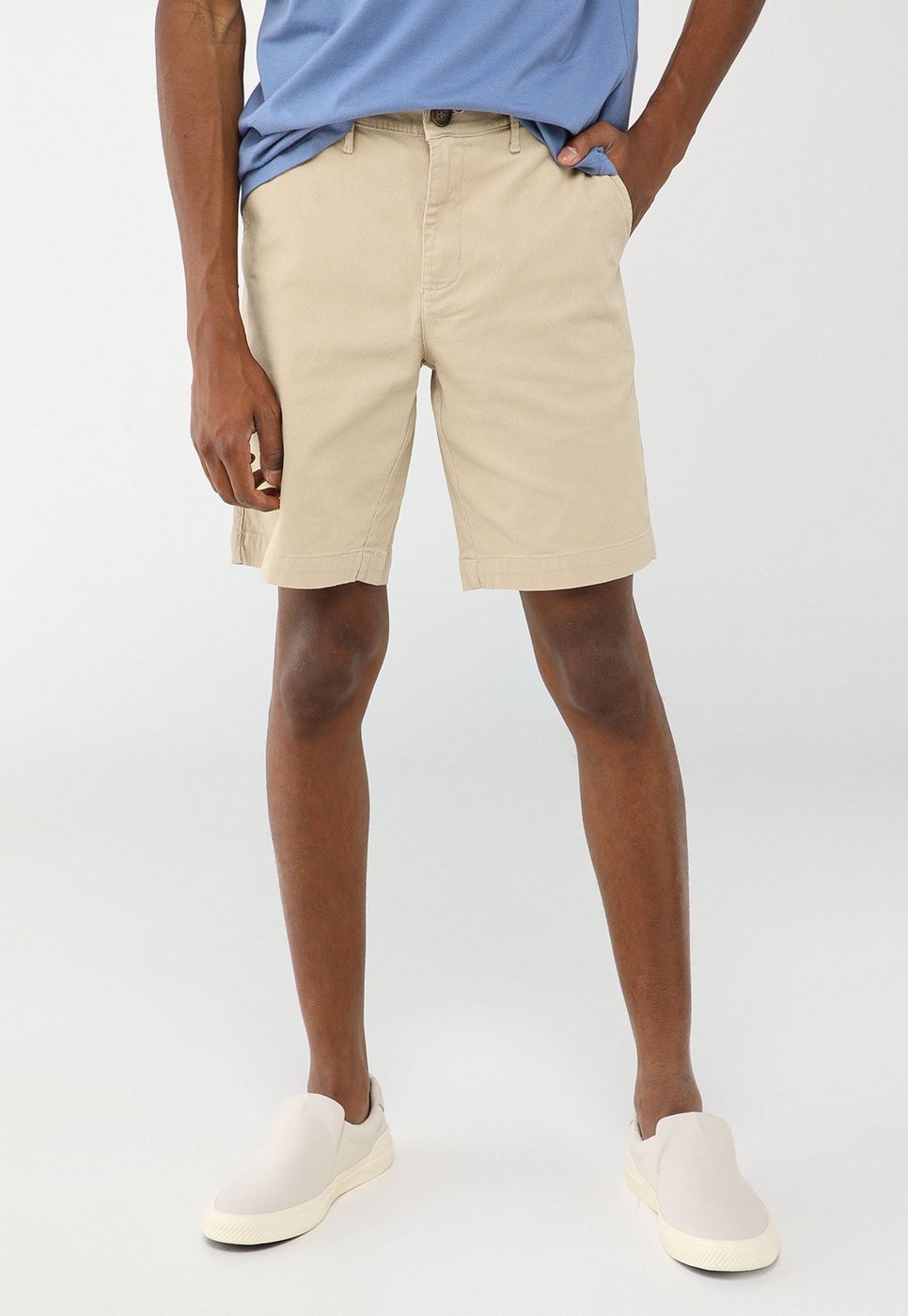 Imagem principal Bermuda Masculina Dudalina Sarja Texturizada bege Dudalina bege