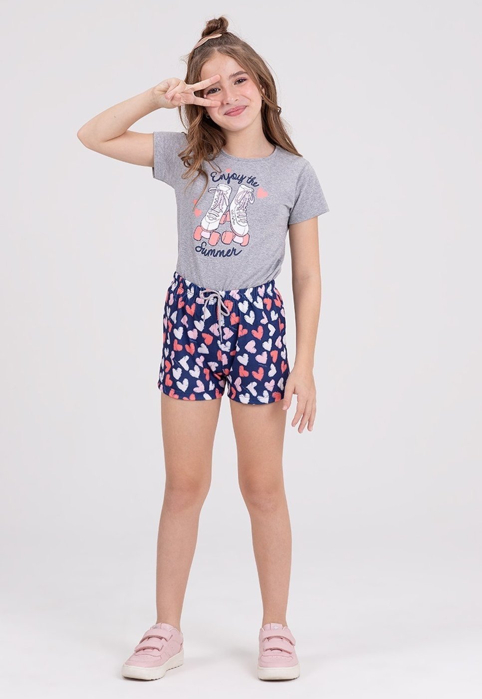 Imagem principal Infantil - Conjunto Poliplex Enjoy Mescla VIDA COSTEIRA cinza VIDA COSTEIRA cinza