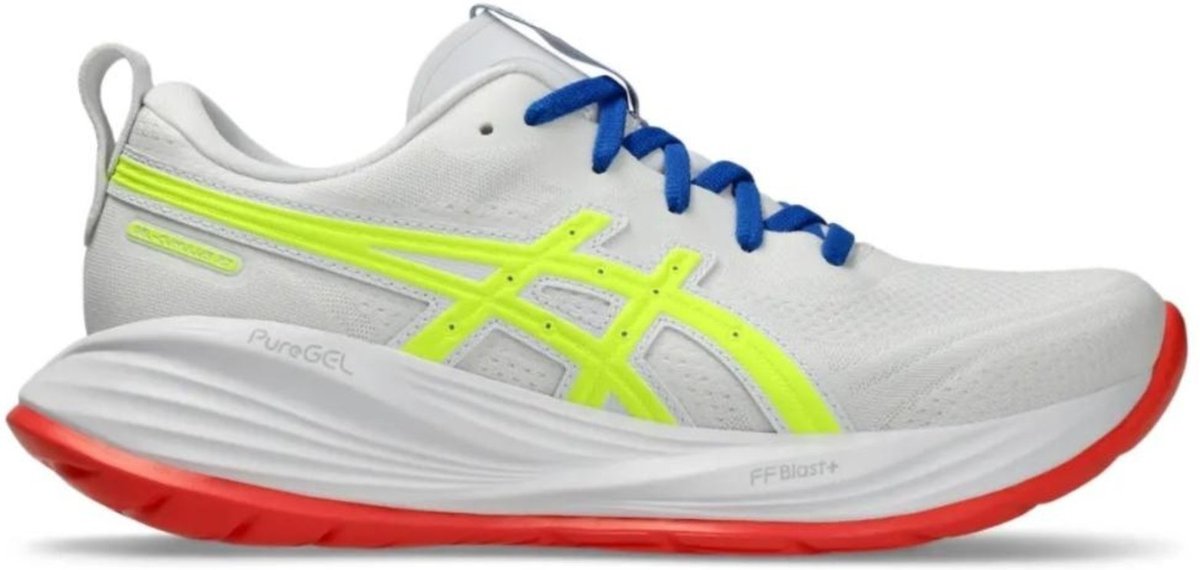 Imagem principal Tênis Feminino Asics GEL Cumulus 27 Running 1012B906-100 Amarelo branco ASICS branco