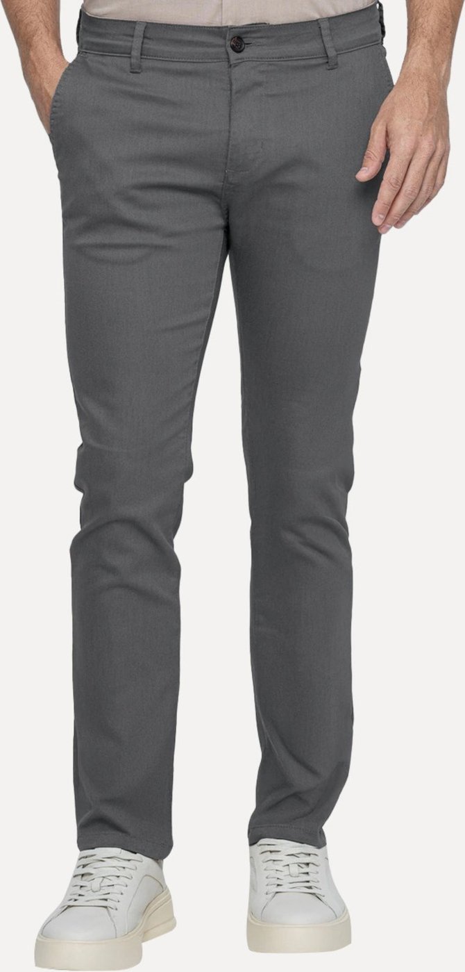 Imagem principal Calça King & Joe Sarja Masculina Slim Chumbo cinza King & Joe cinza