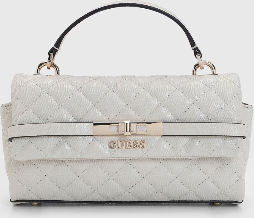 Imagem principal Bolsa Média Guess Matelassê Monograma Off White off-white white off-white white