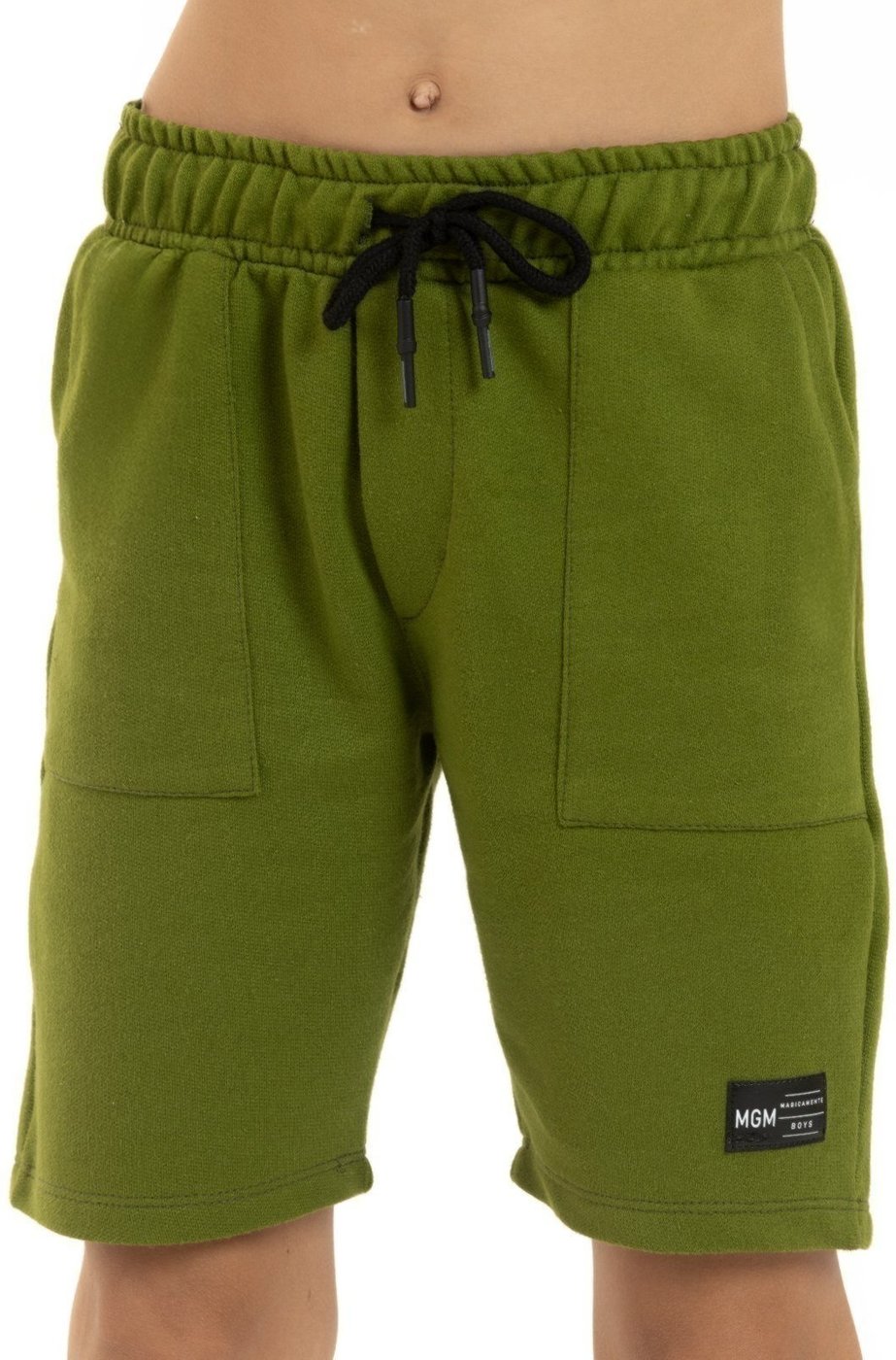 Infantil - Bermuda Menino Moletinho Algodão Folha