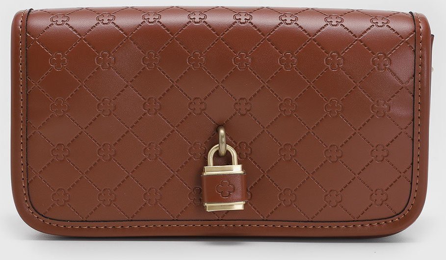 Bolsa Média Feminina Capodarte Monograma Camel