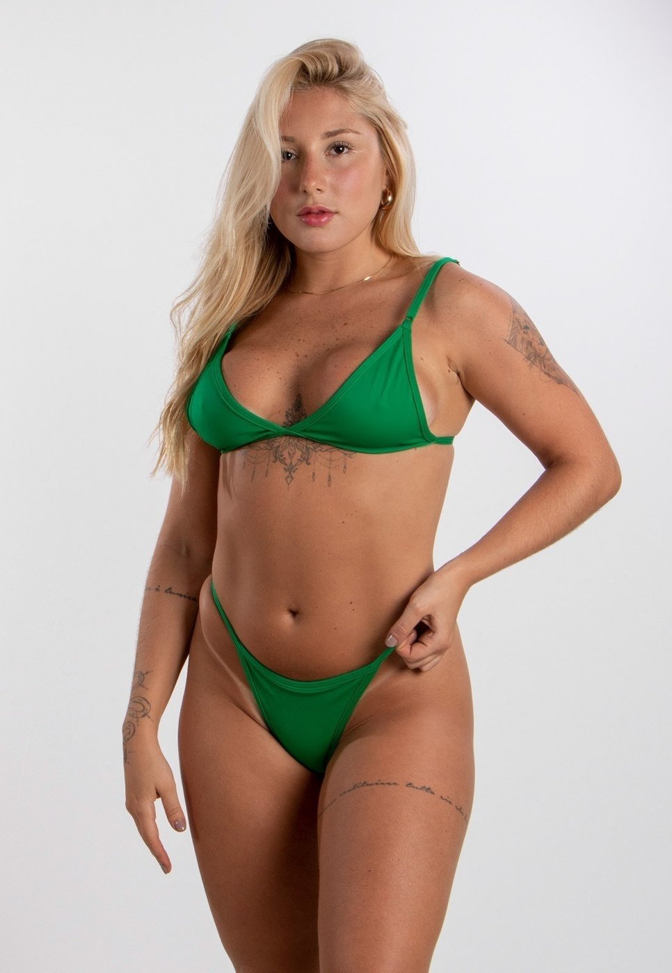 Imagem principal Biquíni Rioutlet Brasil Marquinha Fio Bandeira verde Rioutlet verde
