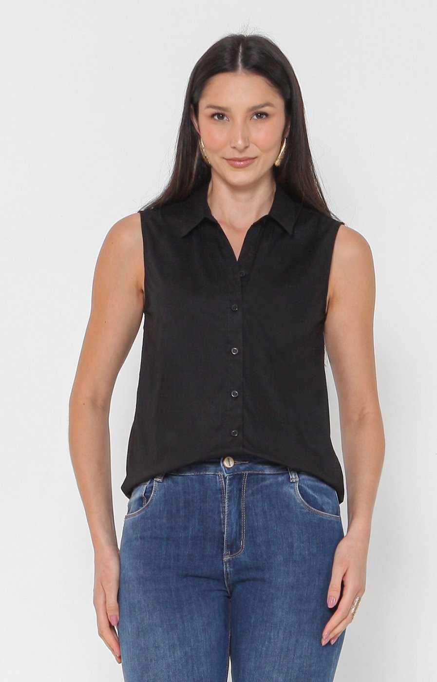 Imagem principal Camisa Intens Sem Manga Algodão preto Intens preto