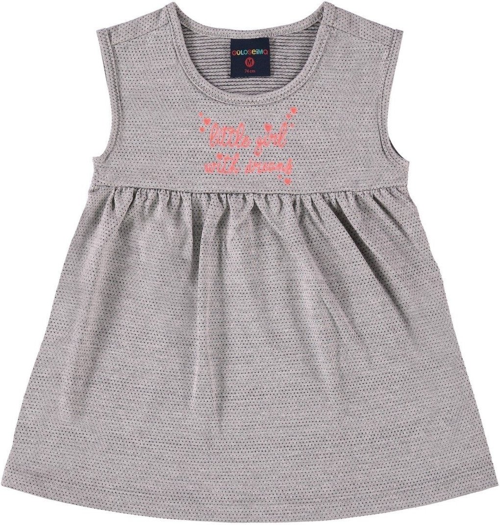 Infantil - Vestido em Malha Trabalhada para Menina Guloseima