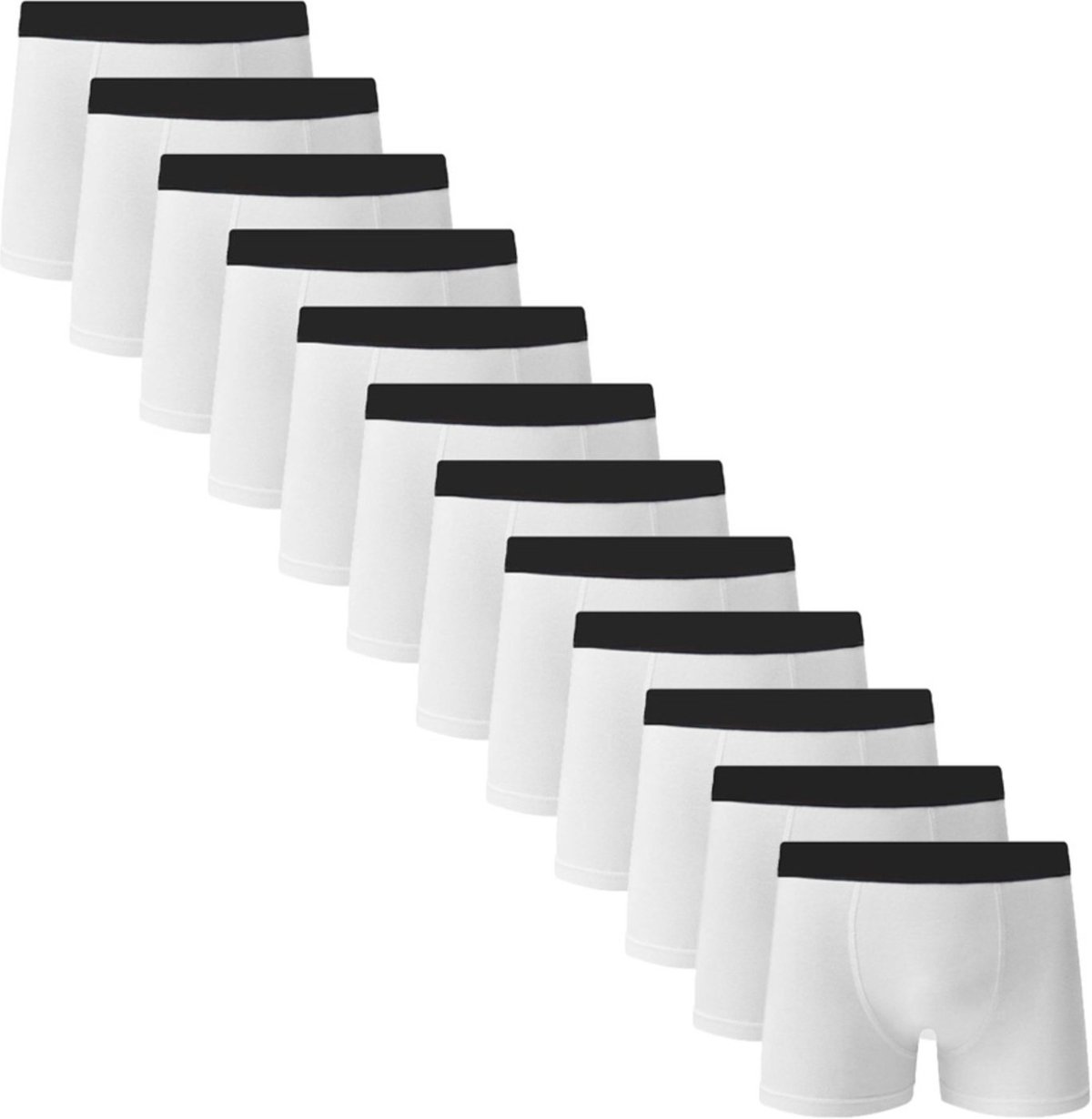 Kit 12 Cuecas Box Boxer Algodão Com Poliester C5