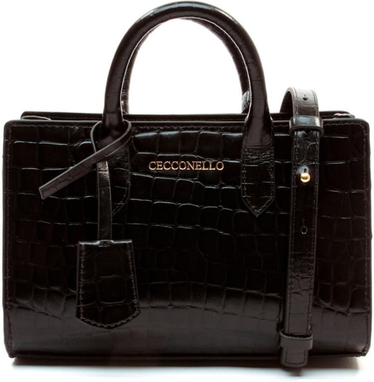 Bolsa Olivia Couro Croco Cecconello C2903-2