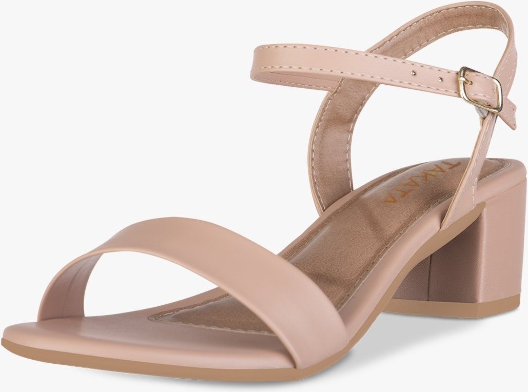 Imagem principal Sandália Feminina Salto Baixo Bloco Grosso Casual Confortável Tira Sintético TAKATA BY RAFAEL TAKATA nude TAKATA BY RAFAEL TAKATA nude