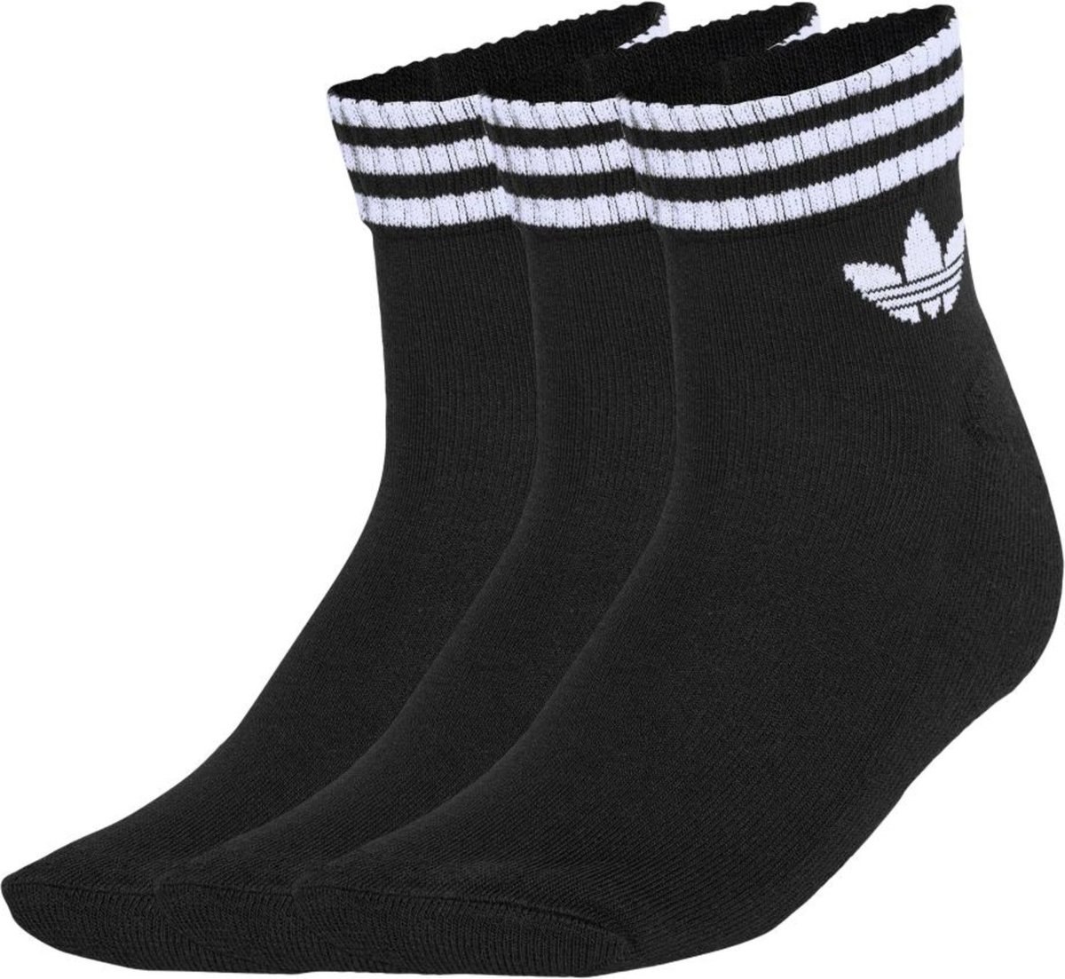 Meias Três Listras Ankle 3 Pares adidas Originals