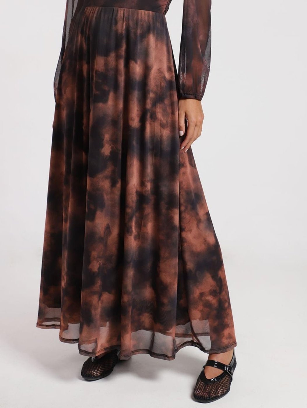 Saia Tule Evasê Autentique Feminina