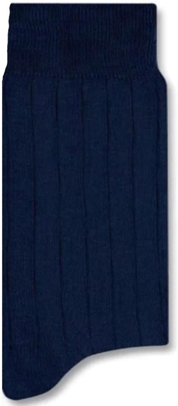 Imagem principal Meia Social Cano Longo Mash Masculina Canelada Algodão Punho azul MASH azul