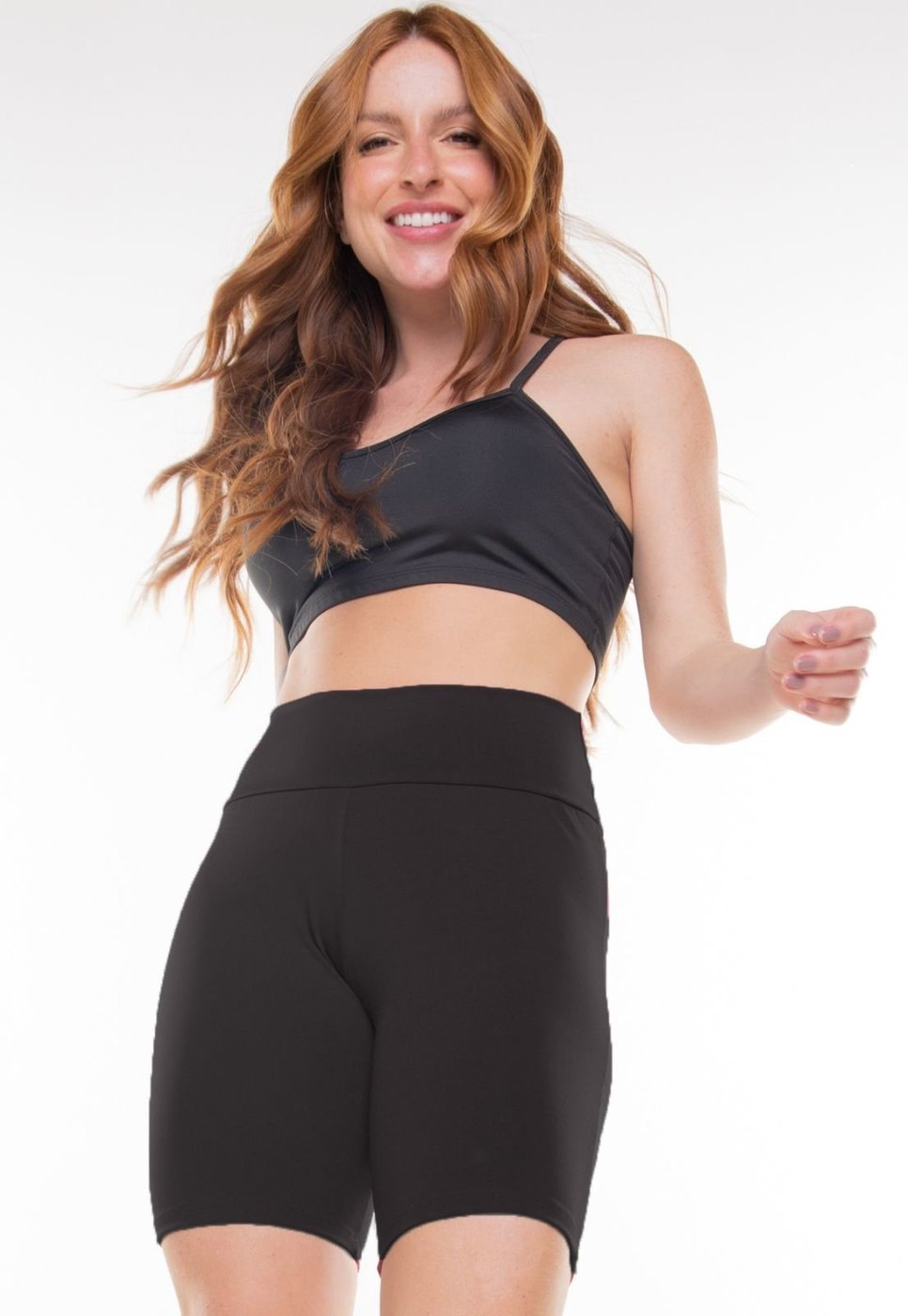 Imagem principal Bermuda Bravaa Store Academia Ciclista Fitness em Suplex Bermuda Básica 304 preto BRAVAA STORE preto