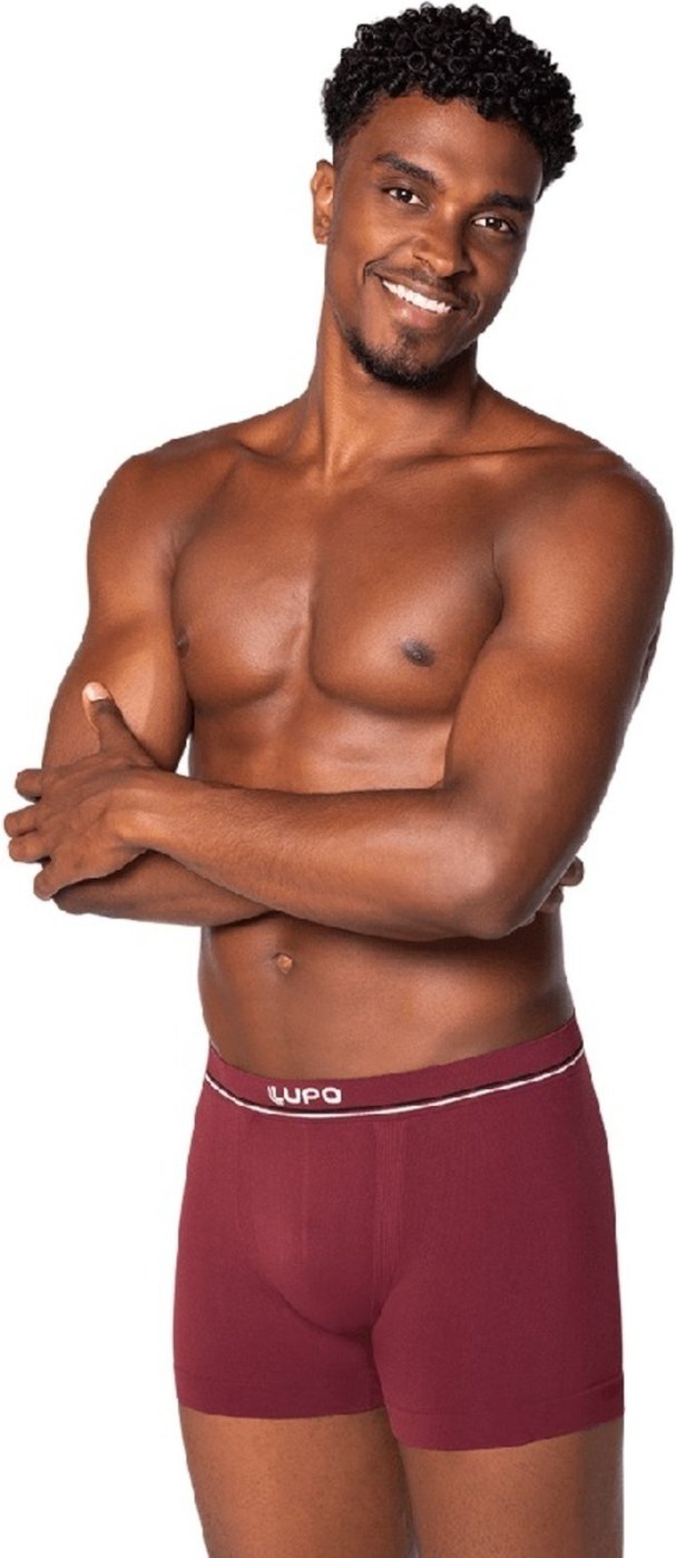 Imagem principal Cueca Lupo Boxer Microfibra Cós Liso - 0 preto Lupo preto