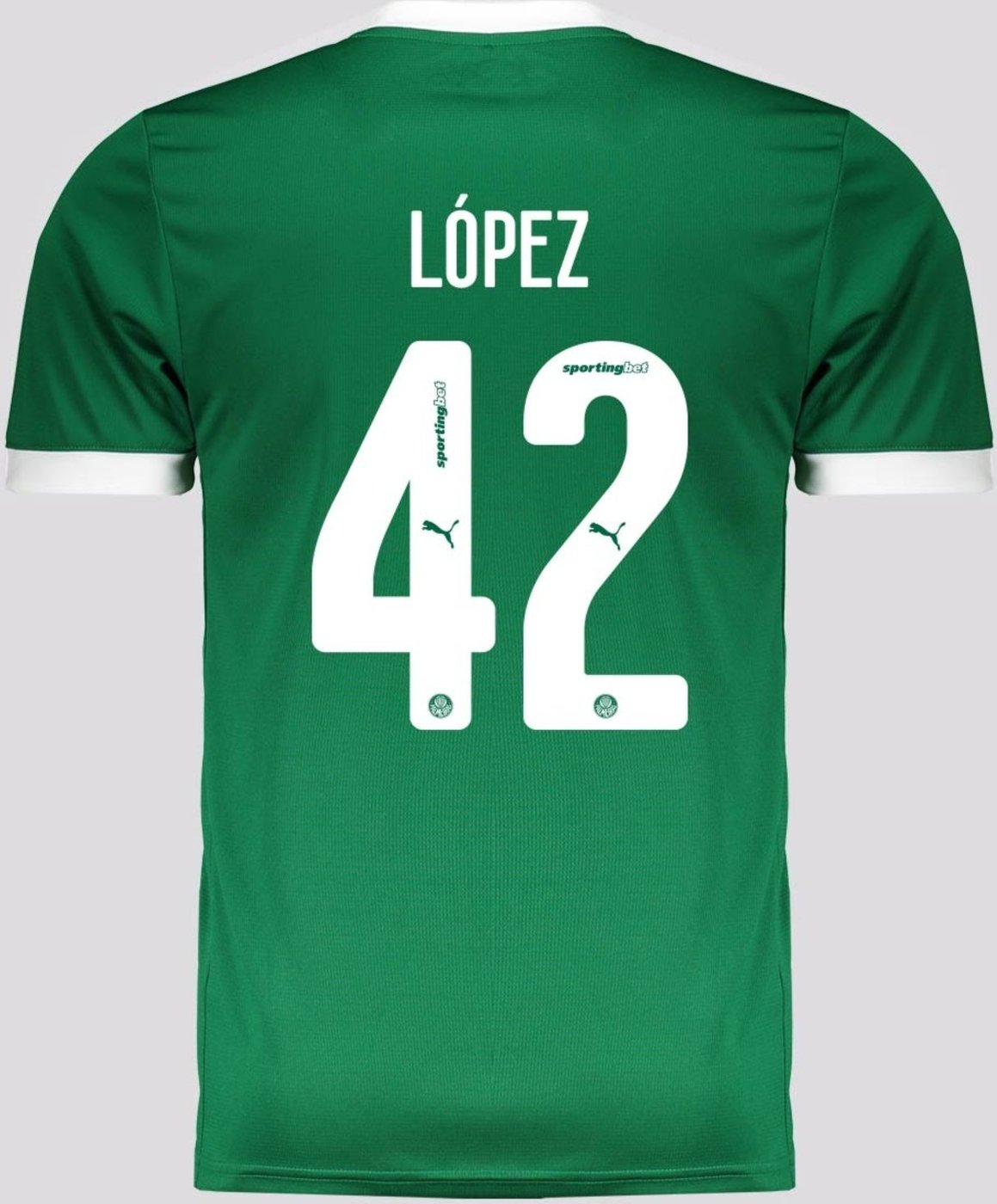 Imagem principal Camisa Puma Palmeiras I 2025 42 F. López verde Puma verde
