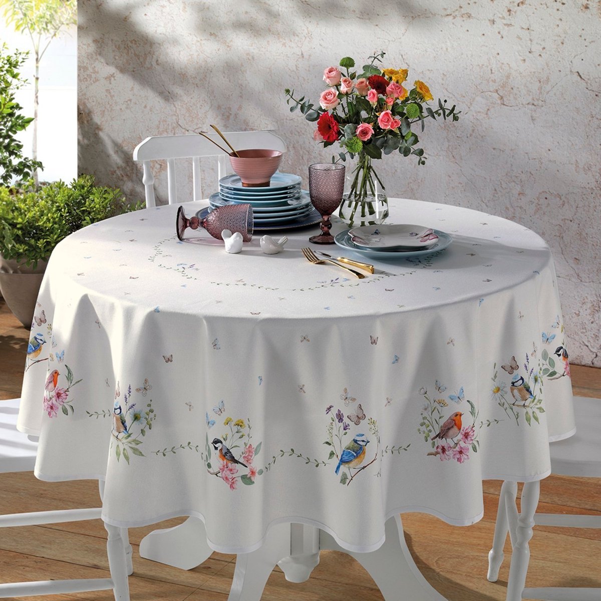 Imagem principal Toalha Mesa 8 Lugares Dohler Impermeavel Jardim bege Dohler bege