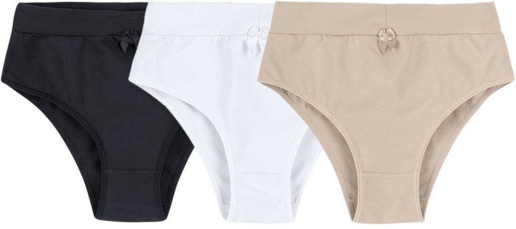 Imagem principal Kit 3 Calcinhas Cós Duplo Em Malha De Algodão HERING INTIMATES multicolorido HERING INTIMATES multicolorido