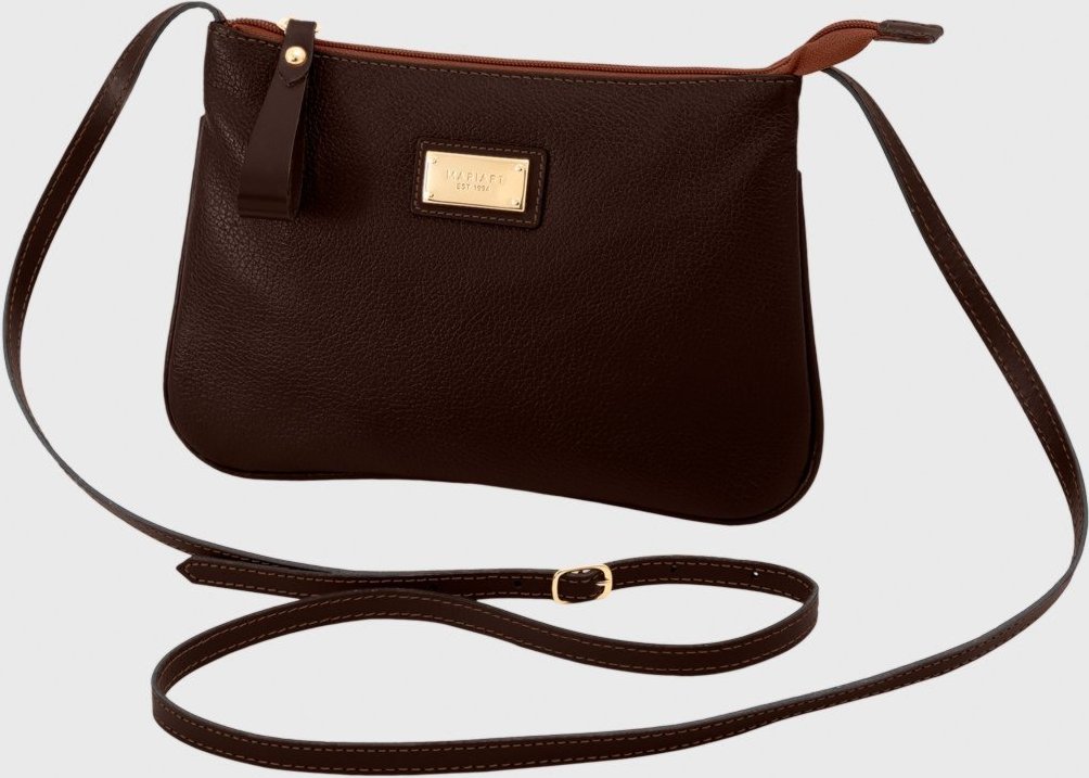 Bolsa Transversal Couro Mariart 199MRT Chocolate