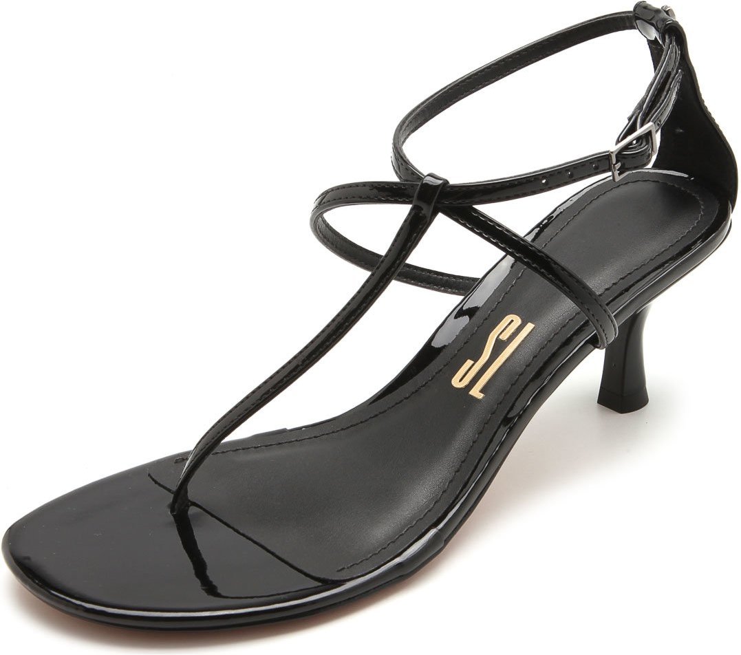 Sandália Santa Lolla Tiras Preta