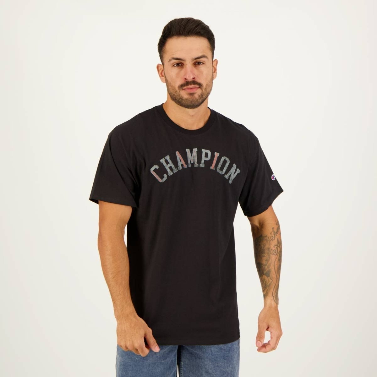 Camiseta Champion Letters Preta
