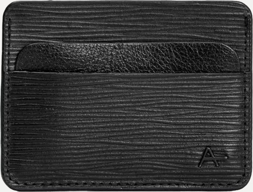 Imagem principal Carteira Aramis Masculina Porta-Cartão Couro Soft Textura Preta preto Aramis preto