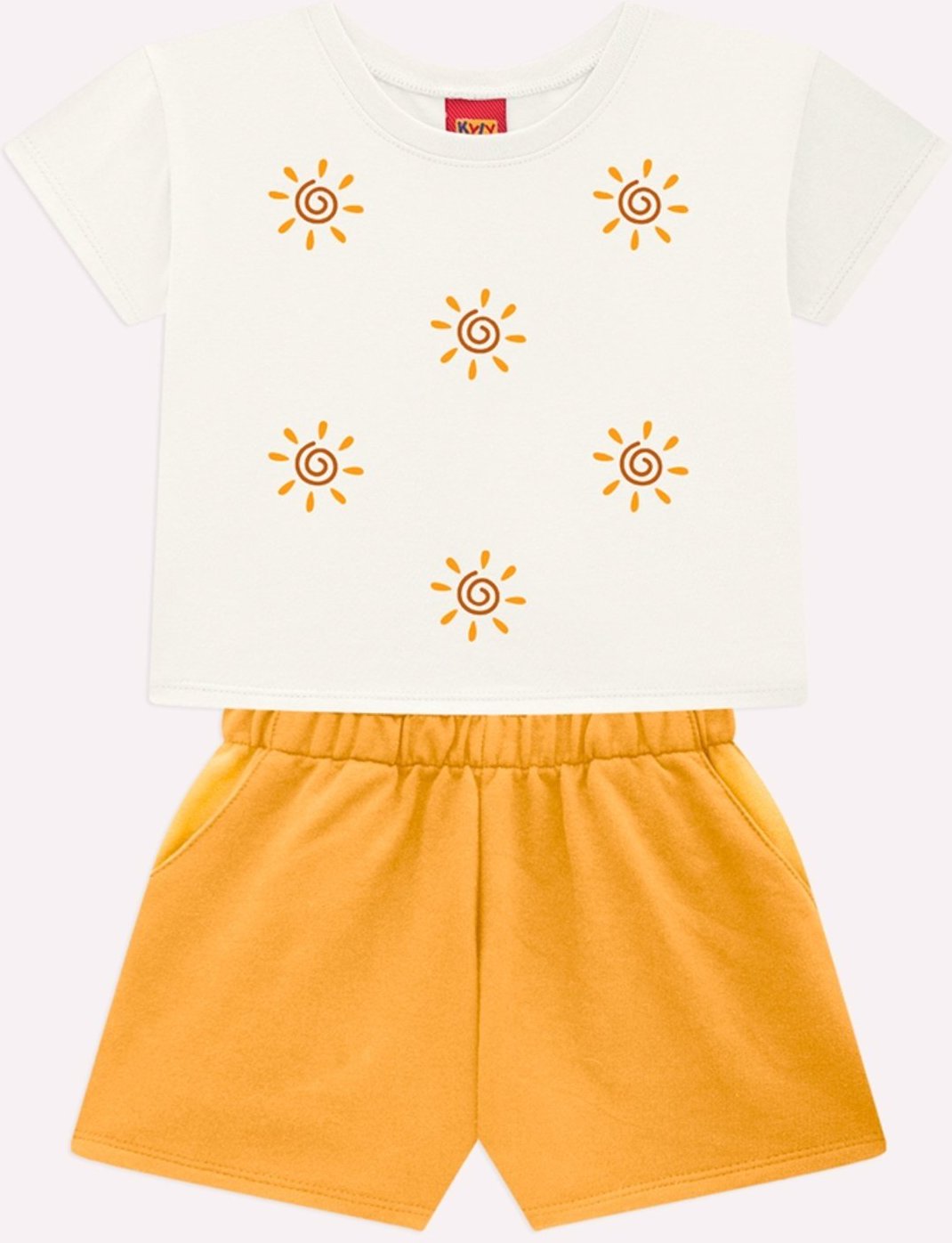 Imagem principal Infantil - Conjunto Menina Sol branco branco